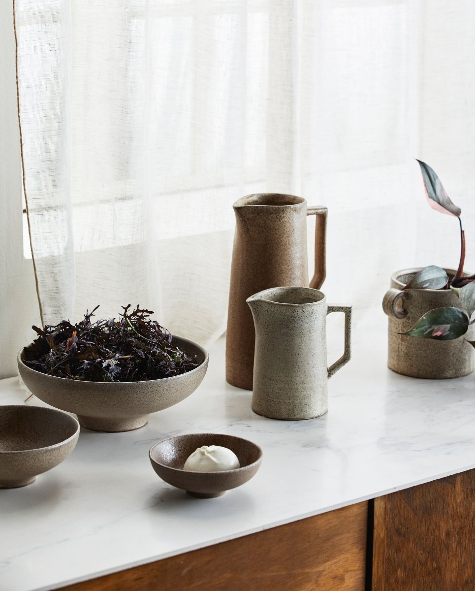 INEZ skål, L - sand - nordal.dk