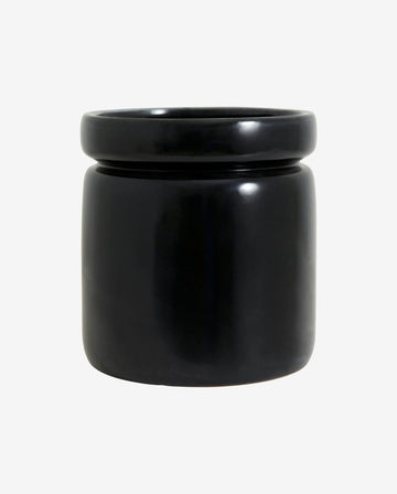 ISA urtepotte i keramik - ø25 cm - sort - nordal.dk