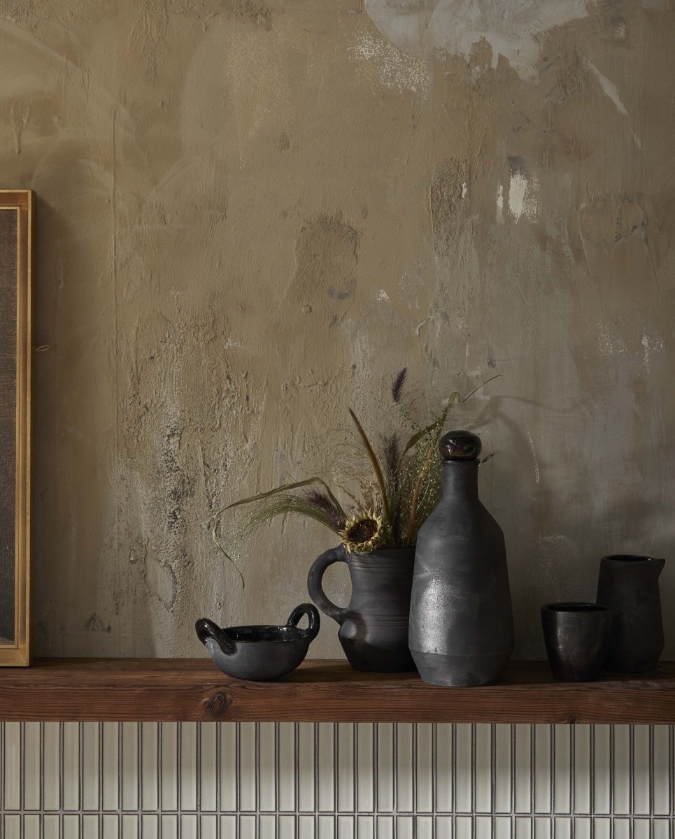 JUNIPER flaske m. låg - sort - nordal.dk