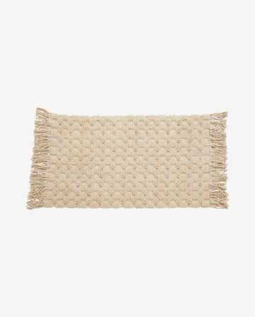 LUNA bademåtte i bomuld - 60x100 cm - off white - nordal.dk