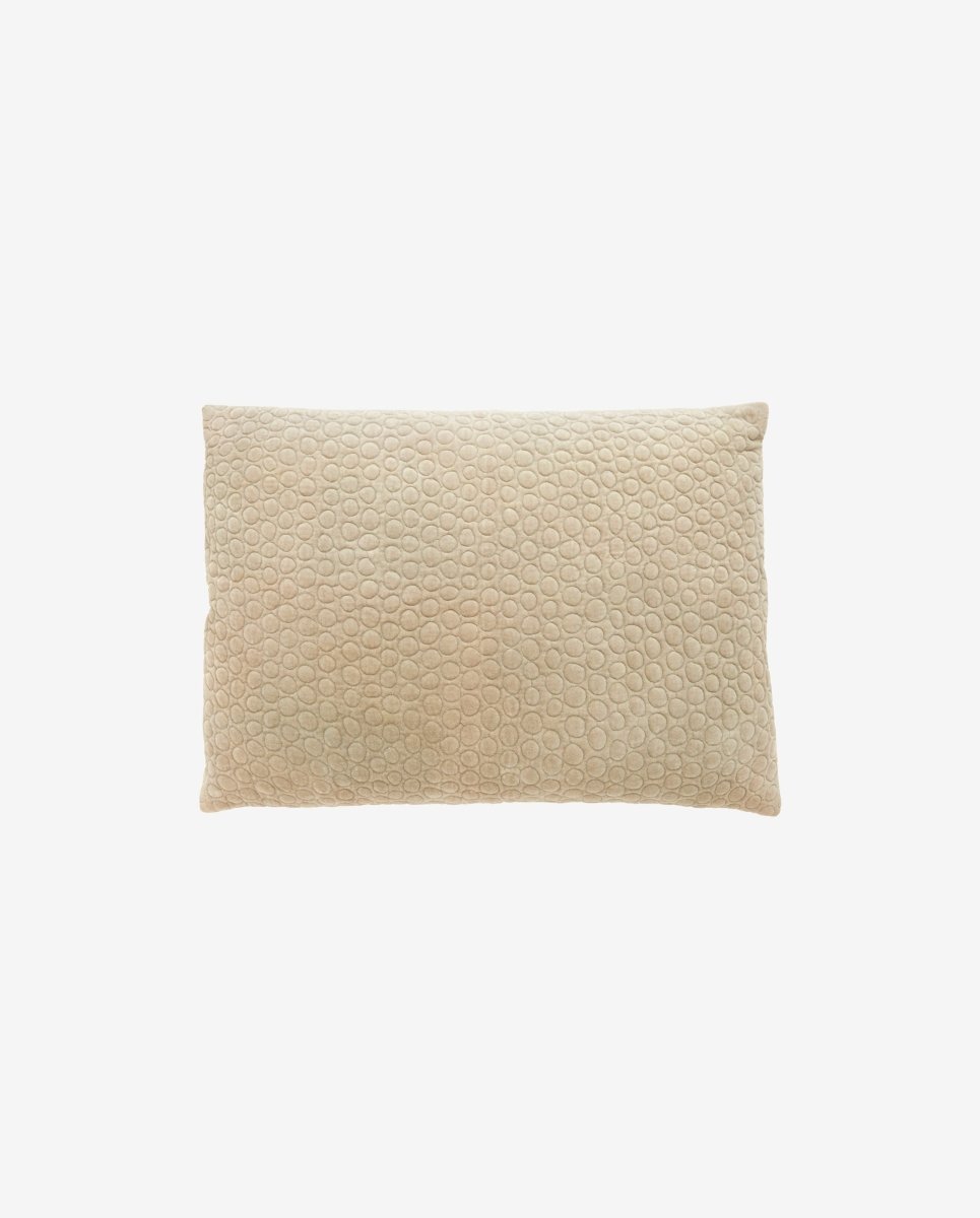 MIZAR pudebetræk i velour m/cirkler - 50x70 - pistacie - nordal.dk