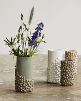 NAXOS vase i keramik - large - h25 cm - grå - nordal.dk