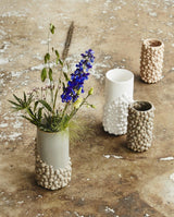 NAXOS vase i keramik - large - h25 cm - grå - nordal.dk