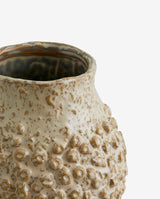 NORMAN vase i keramik - small - beige/brun - nordal.dk