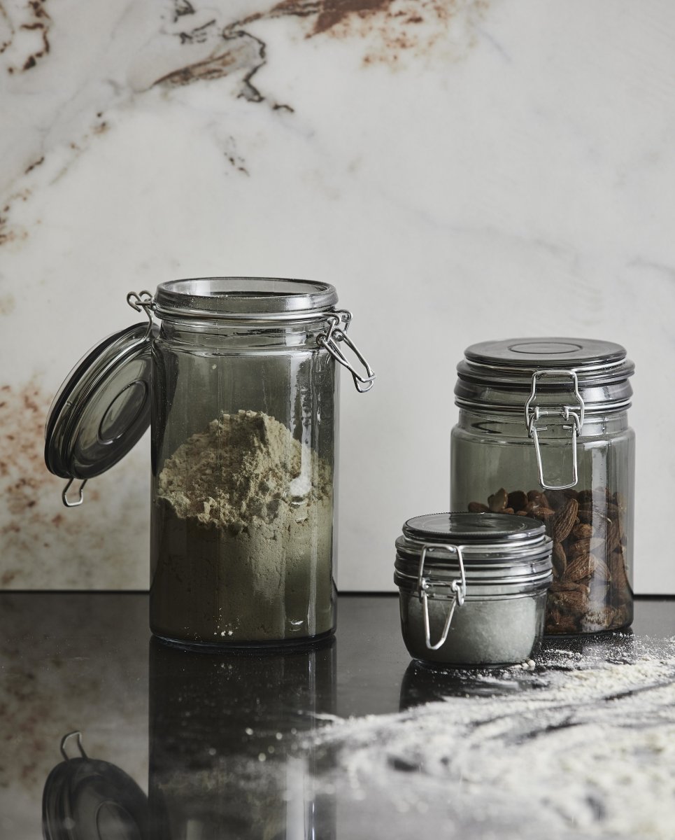 PEAR opbevaringsglas med patentlåg - 950 ml - nordal.dk