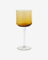 RETRO white wine glass, amber - nordal.dk