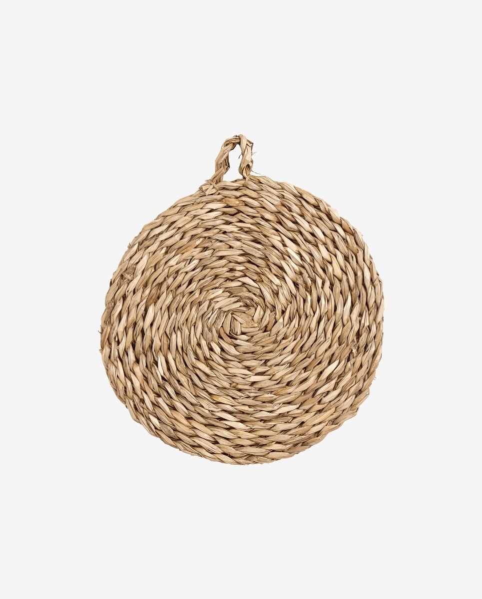 Rund dækkeserviet / bordskåner - ø40 cm - natur - nordal.dk