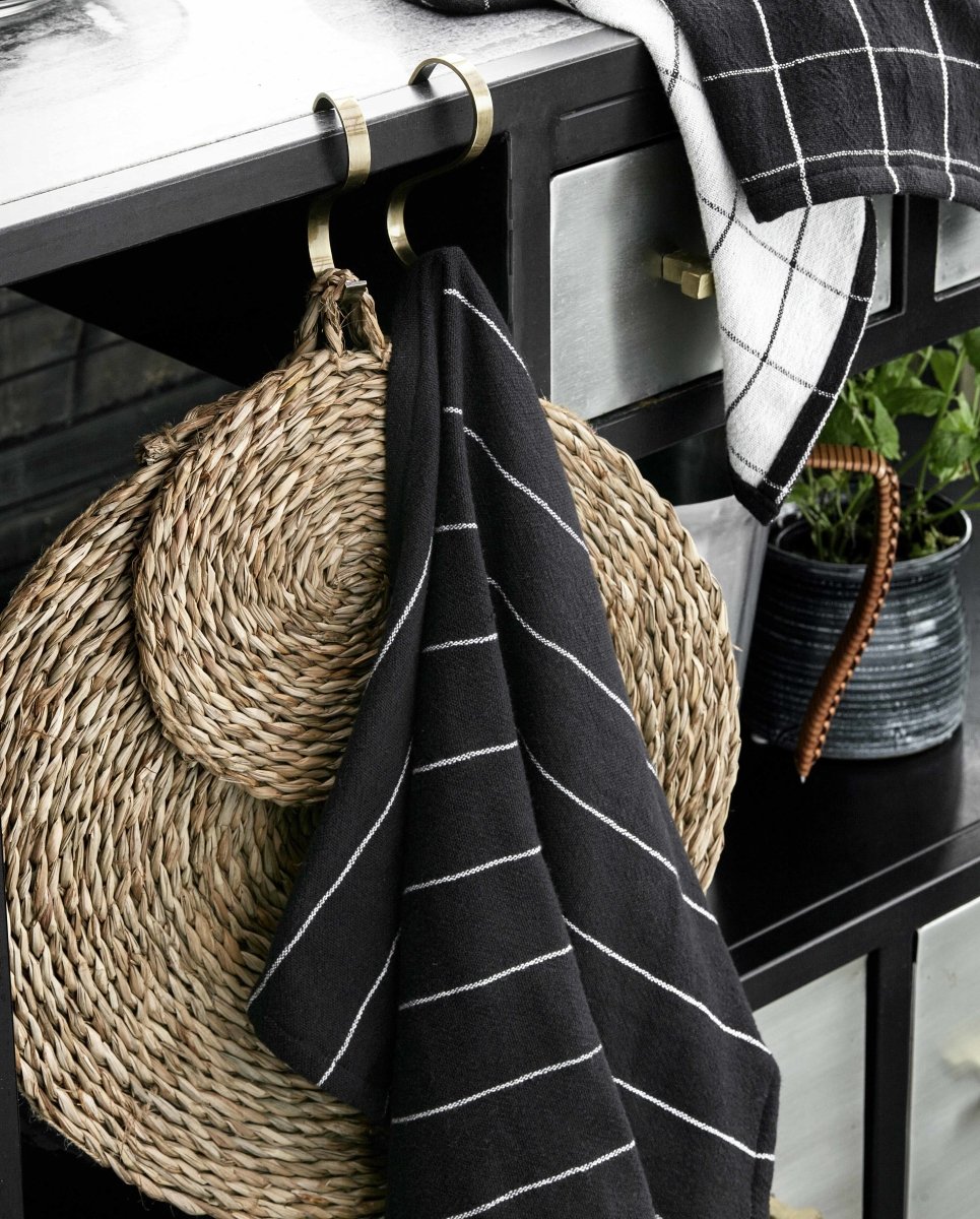 Rund dækkeserviet / bordskåner - ø40 cm - natur - nordal.dk