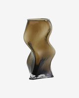 SABLE vase i glas h30 cm - brun - nordal.dk