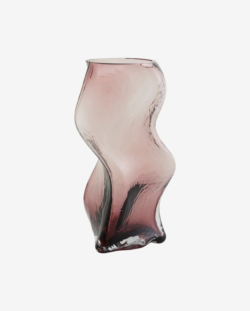 SABLE vase i glas h30 cm - lilla - nordal.dk