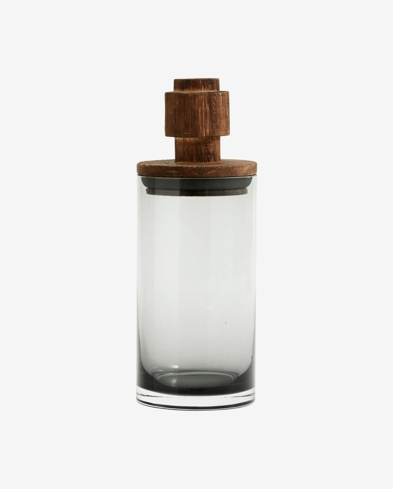 SALVIE opbevaringsglas med låg i træ - 900 ml - nordal.dk