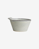 TORC skål i keramik med håndtag - L - ø26 cm - off white - nordal.dk