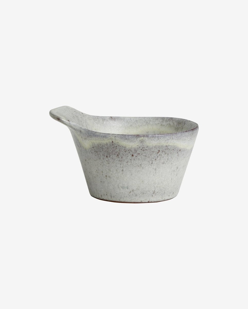 TORC skål i keramik med håndtag - S - ø11 cm - off white - nordal.dk