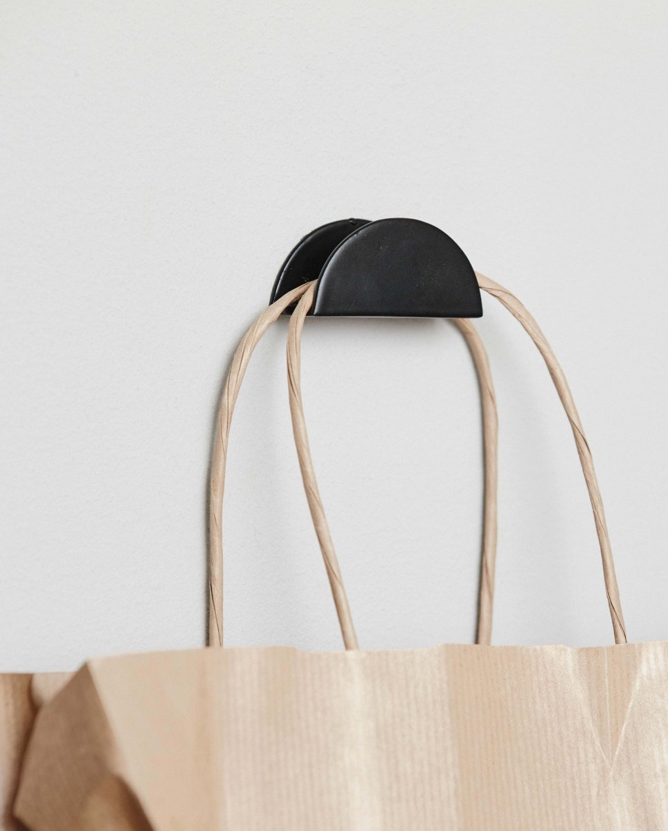 VIS knage / krog i jern - halvcirkel - l4,5 cm - sort - nordal.dk